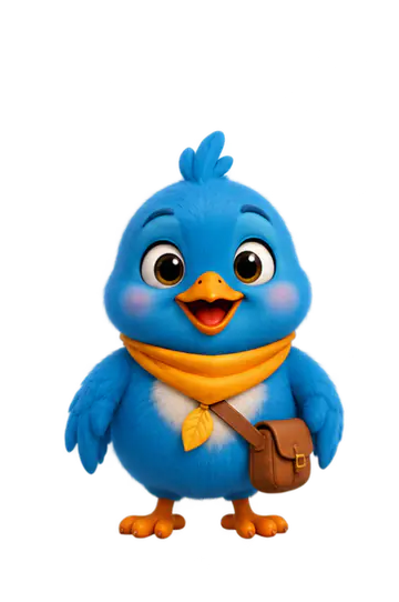Energetic Bird waving